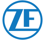 Das Logo von ZF Friedrichshafen