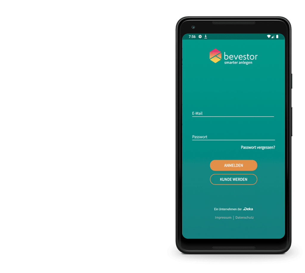 bevestor App, Login